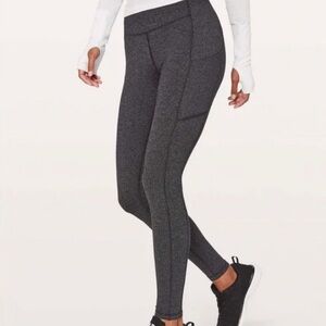 Lululemon Speed Up Tight Gray Herringbone - 4